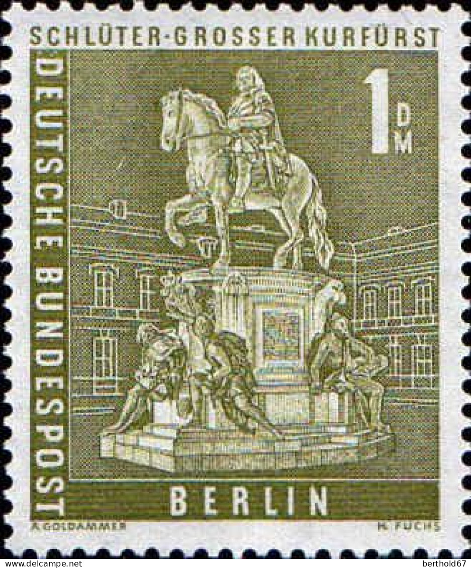 Berlin Poste N** Yv:135 Mi:153 Schlüter-Grosser Kurfürst - Unused Stamps