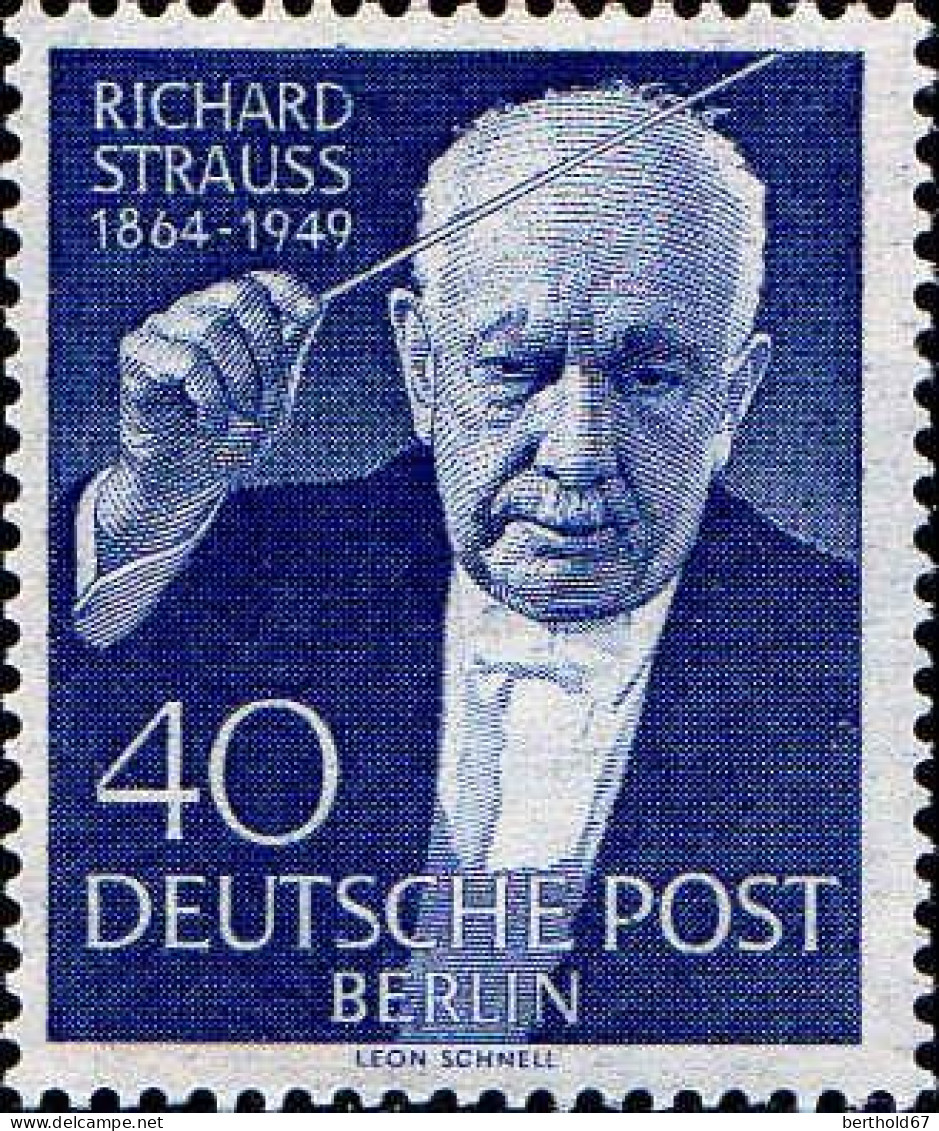 Berlin Poste N** Yv:109 Mi:124 Richard Strauss Compositeur - Unused Stamps