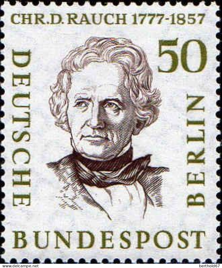 Berlin Poste N* Yv:151 Mi:172 Christian Daniel Rauch Sculpteur (Trace De Charnière) - Unused Stamps