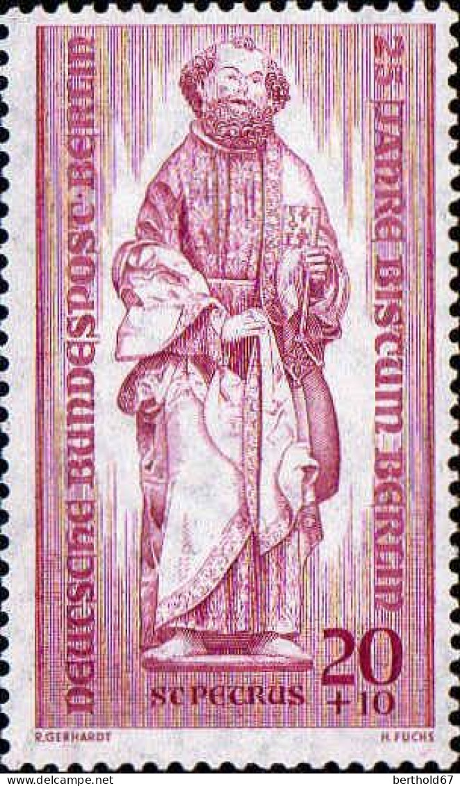 Berlin Poste N* Yv:119 Mi:134 Bistum Berlin St Petrus (Trace De Charnière) - Ungebraucht