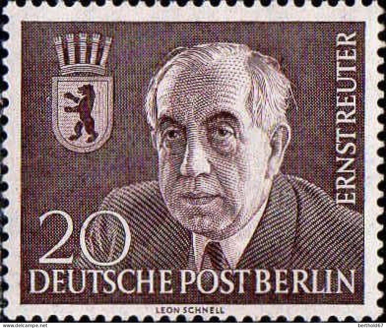 Berlin Poste N** Yv:103 Mi:115 Ernst Reuter Maire De Berlin - Unused Stamps
