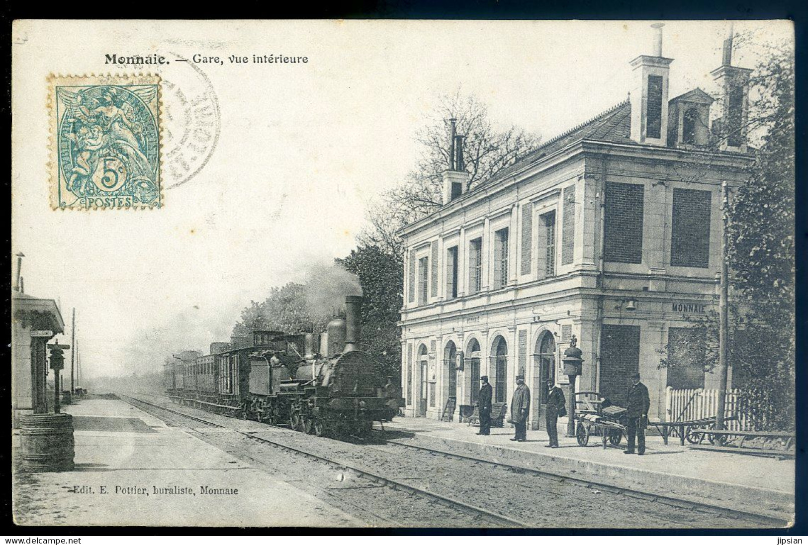 Cpa Du 37 Monnaie  - Gare , Vue Intérieure   STEP100 - Monnaie