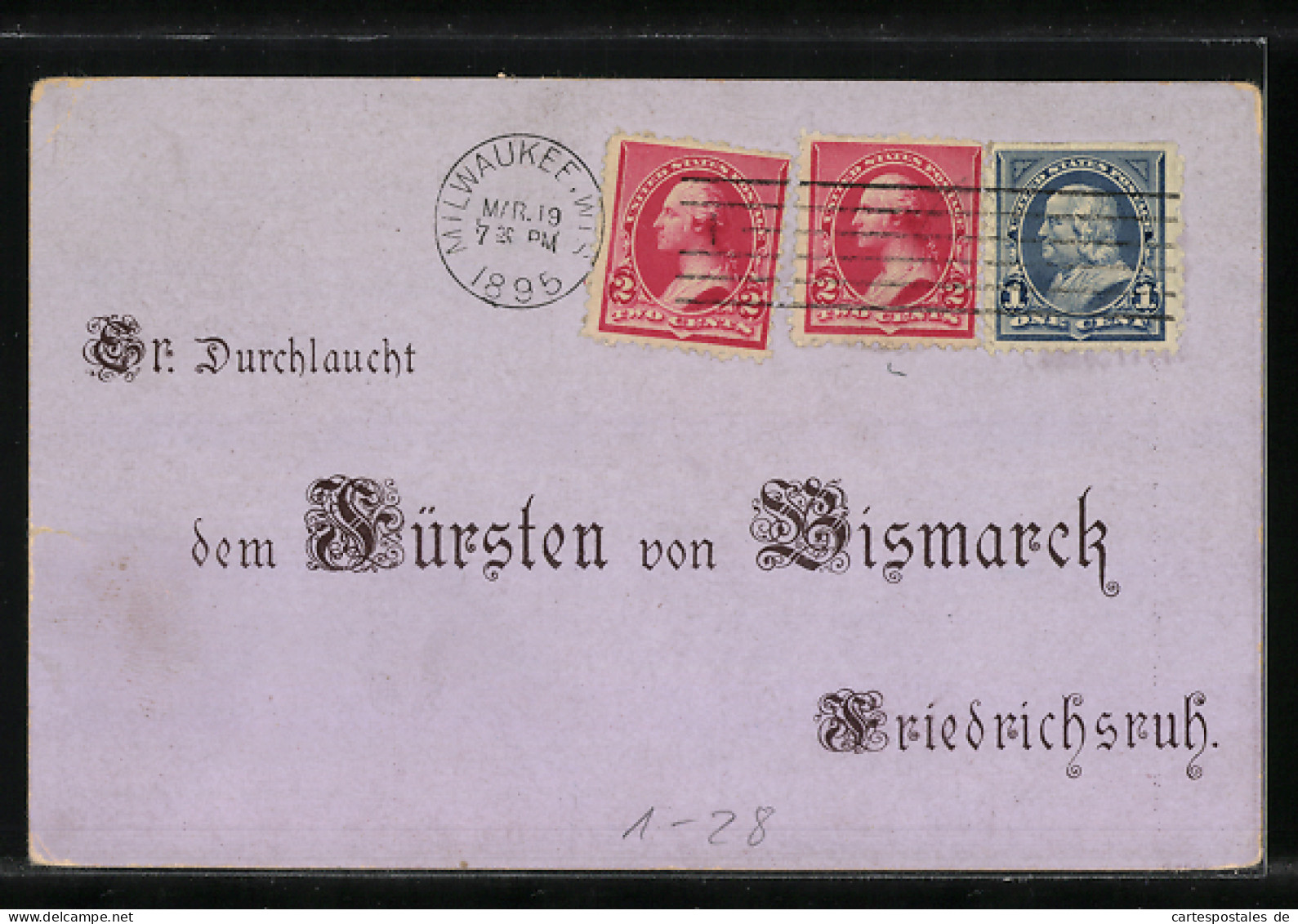 Vorläufer-Lithographie Friedrichsruh 80. Geburtstag Von Otto Von Bismarck 1815-1895  - Personnages Historiques