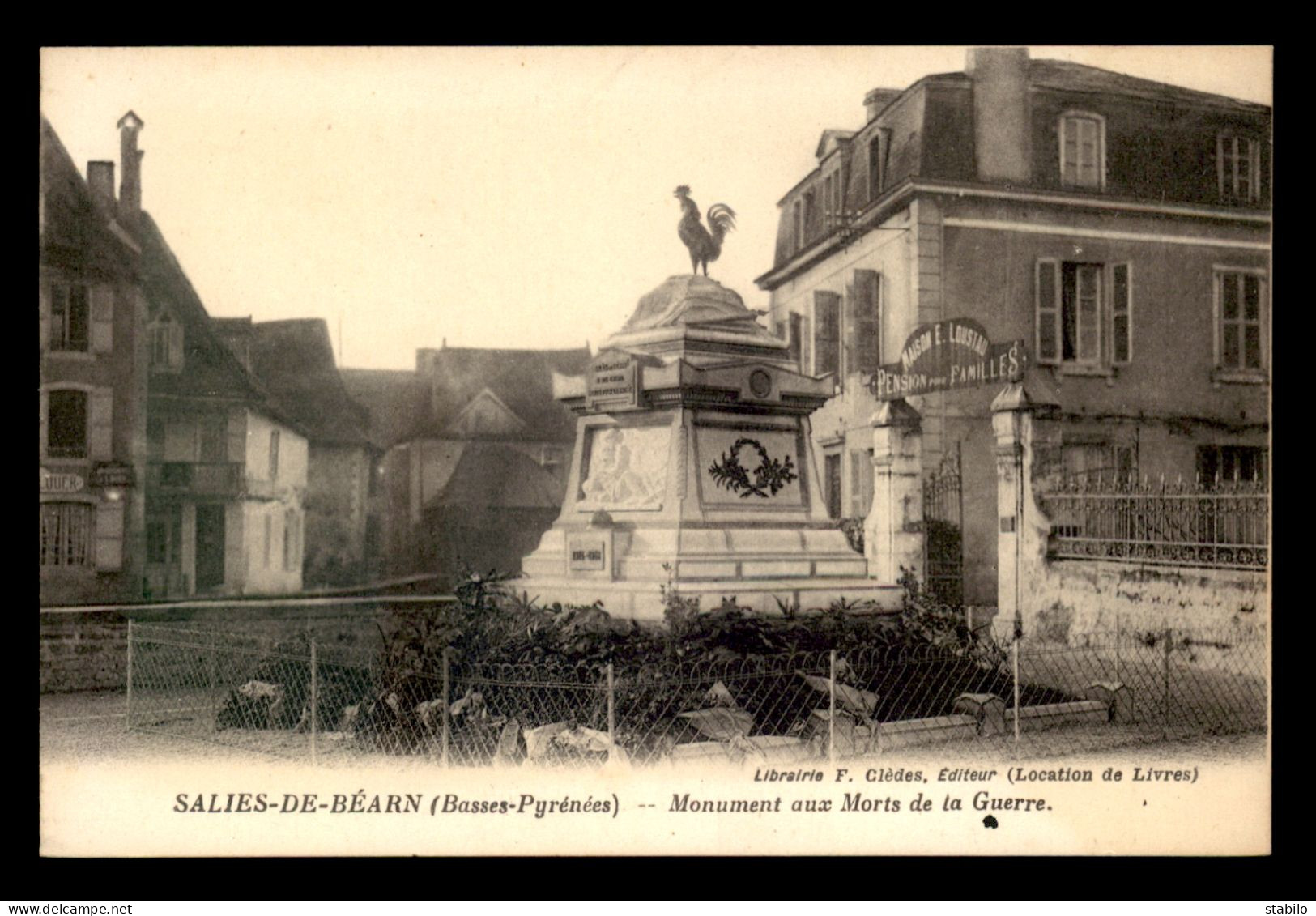 64 - SALIES-DE-BEARN - MONUMENT AUX MORTS - COQ - Salies De Bearn
