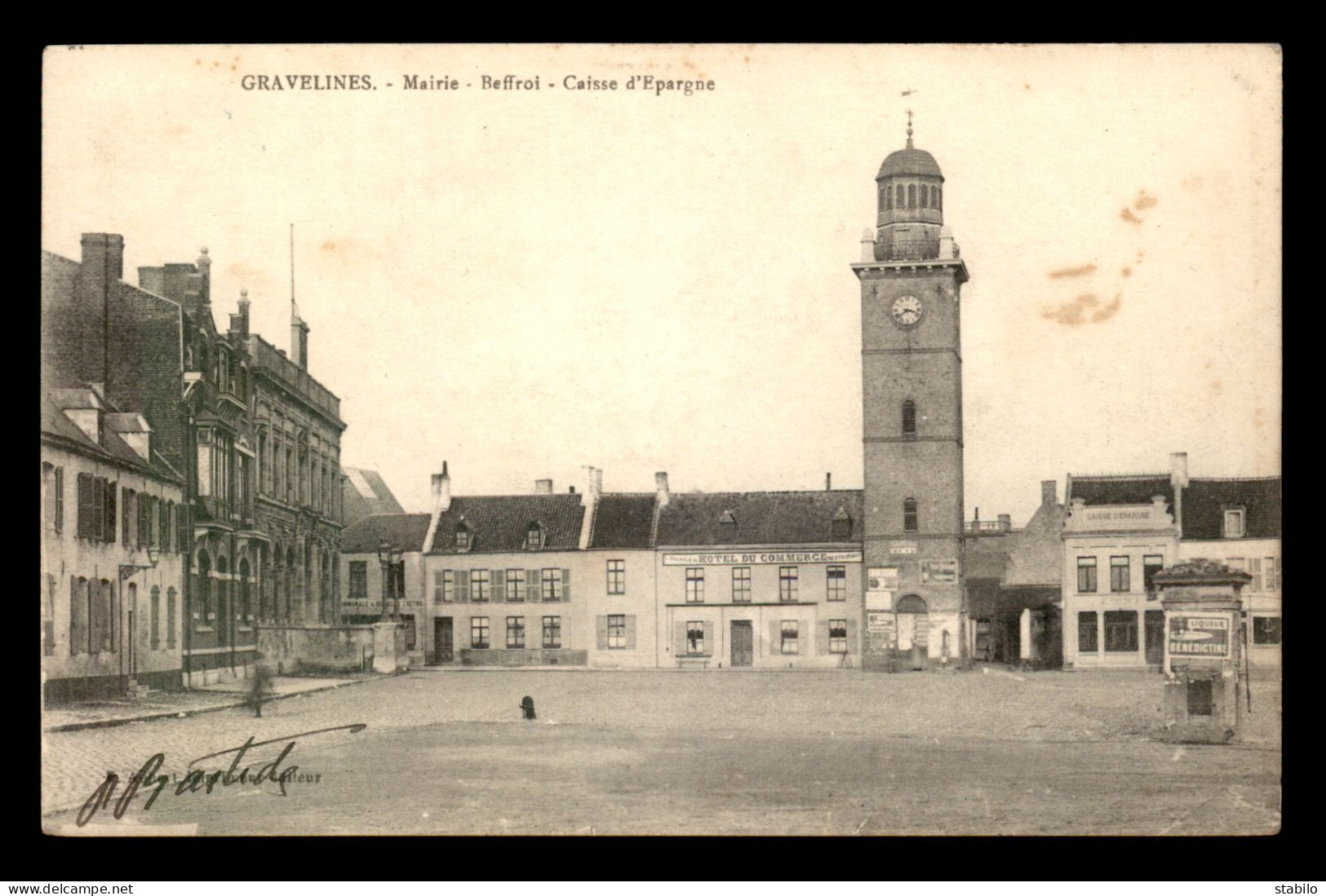 59 - GRAVELINES - MAIRIE-  BEFFROI - CAISSE D'EPARGNE - Gravelines