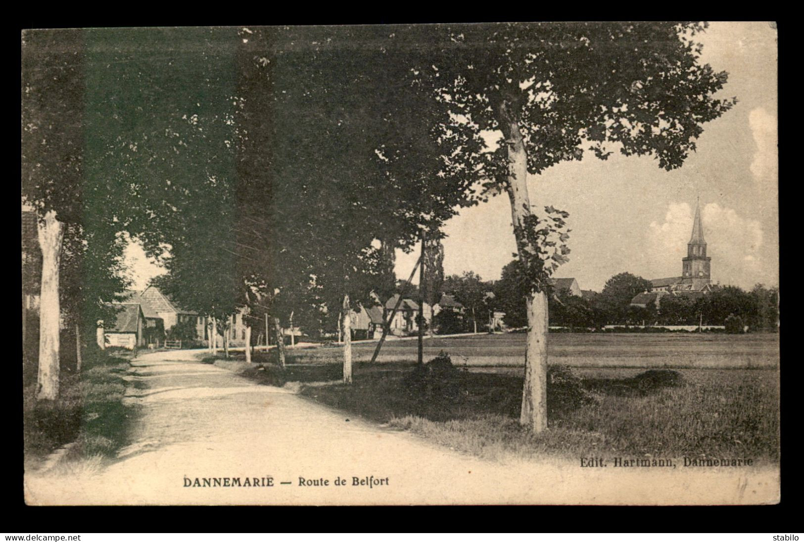 68 - DANNEMARIE - ROUTE DE BELFORT - Dannemarie