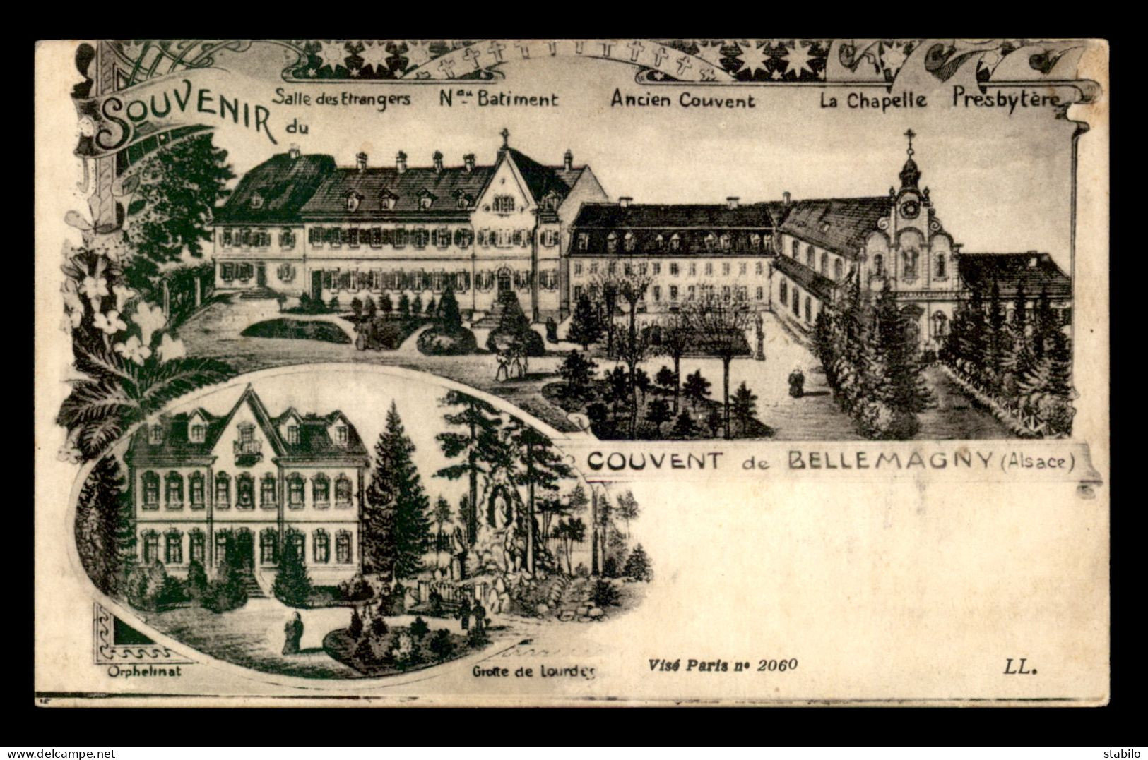 68 - COUVENT DE BELLEMAGNY - CARTE ILLUSTREE - Other & Unclassified