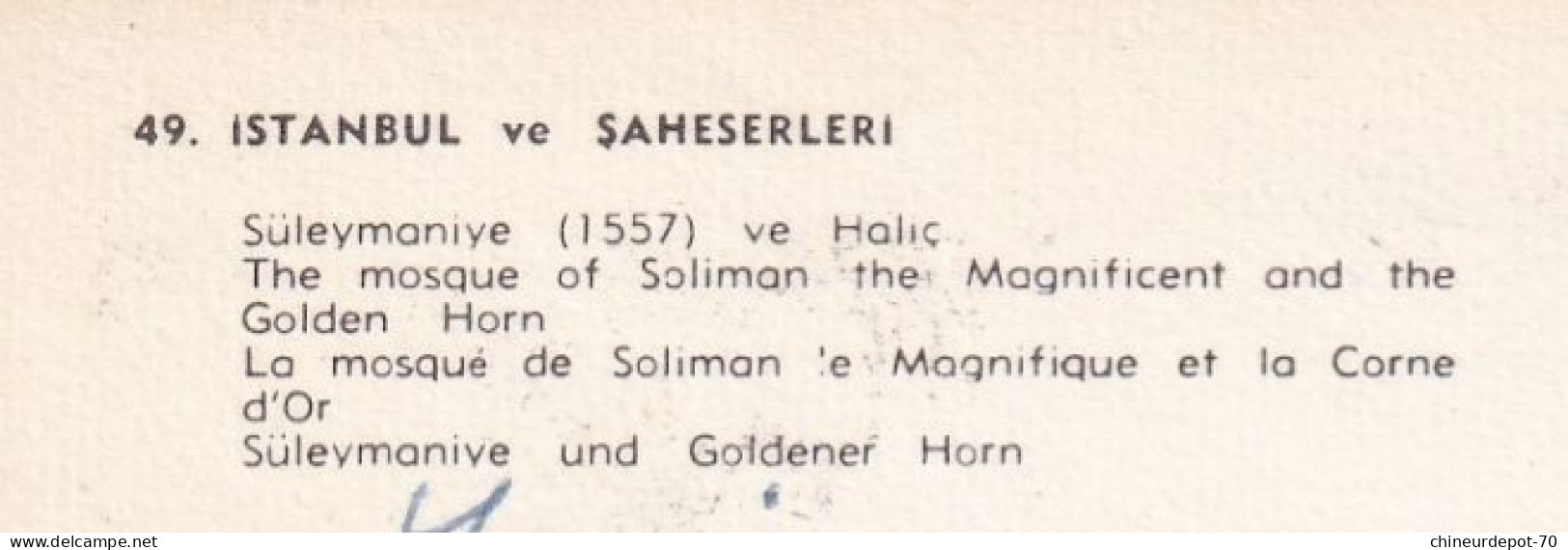Turkiye Cumhuriyeti Istanbul Ve Saheserleri La Mosqué De Soliman - Lettres & Documents