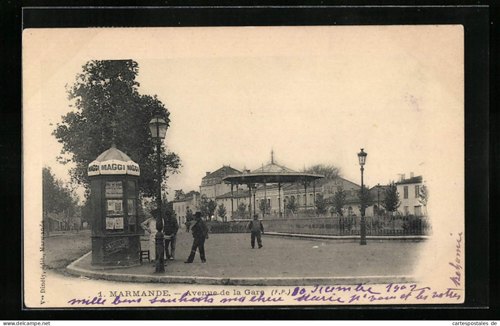 CPA Marmande, Avenue De La Gare  - Marmande