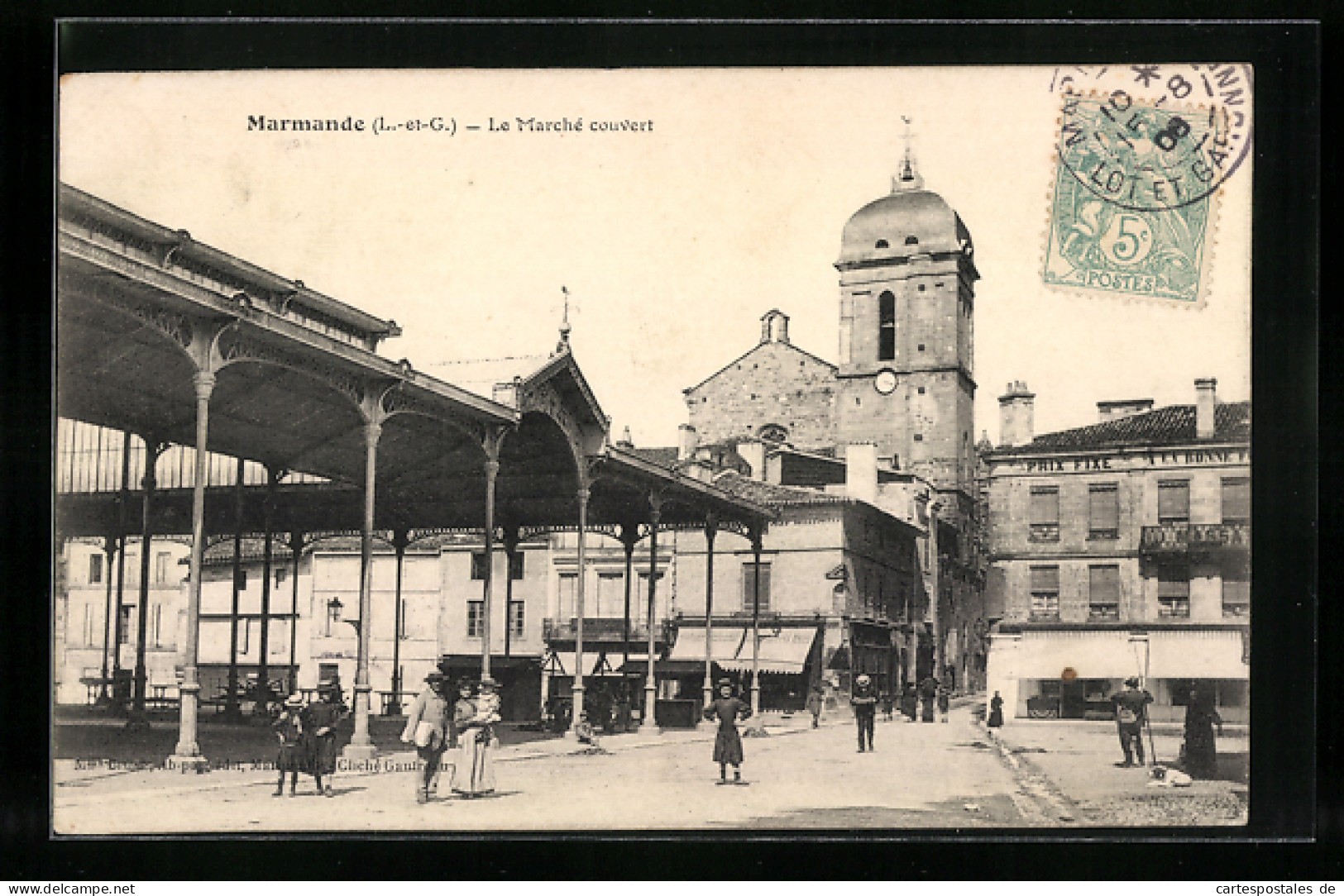 CPA Marmande, Le Marché Couvert  - Marmande