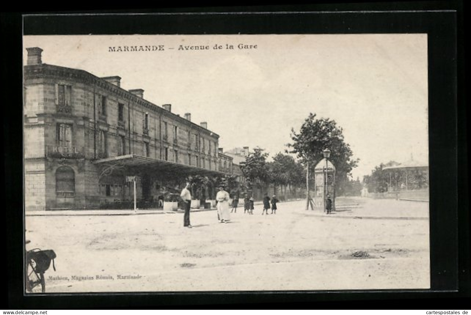 CPA Marmande, Avenue De La Gare  - Marmande