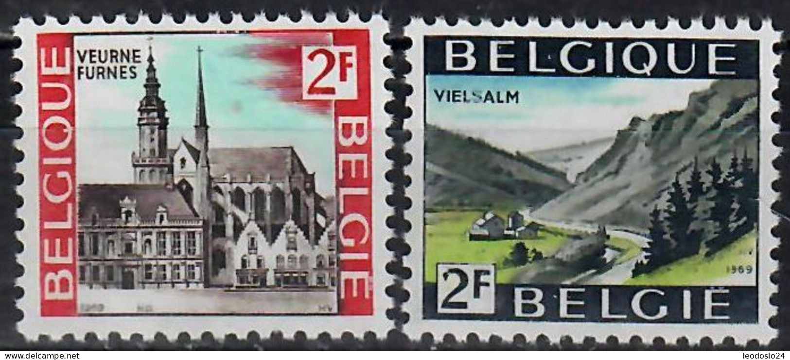 Belgique  Belgien 1969 1503/4 ** - Nuevos