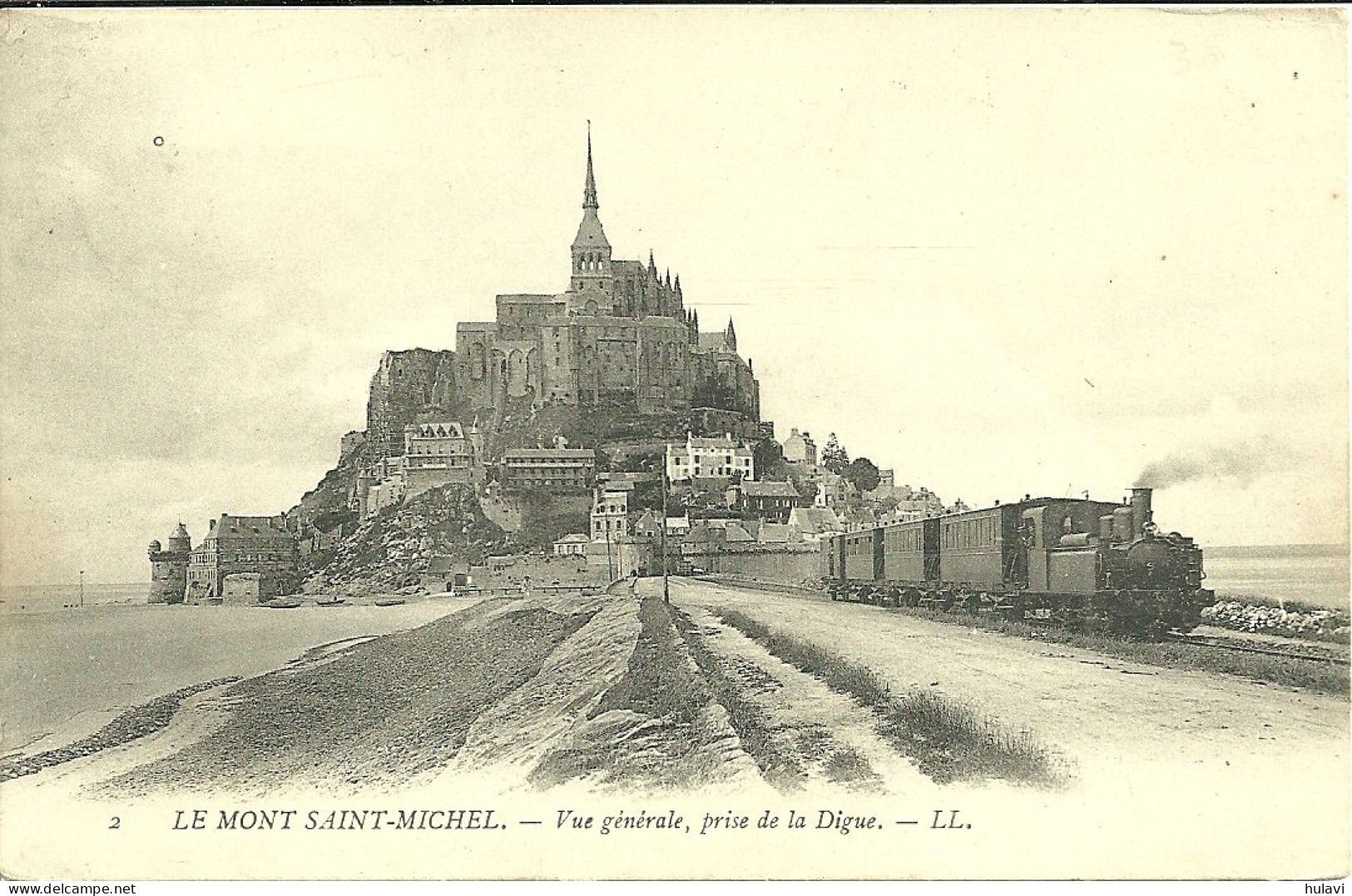 50  LE MONT SAINT MICHEL - VUE GENERALE PRISE DE LA DIGUE (ref 8501) - Le Mont Saint Michel