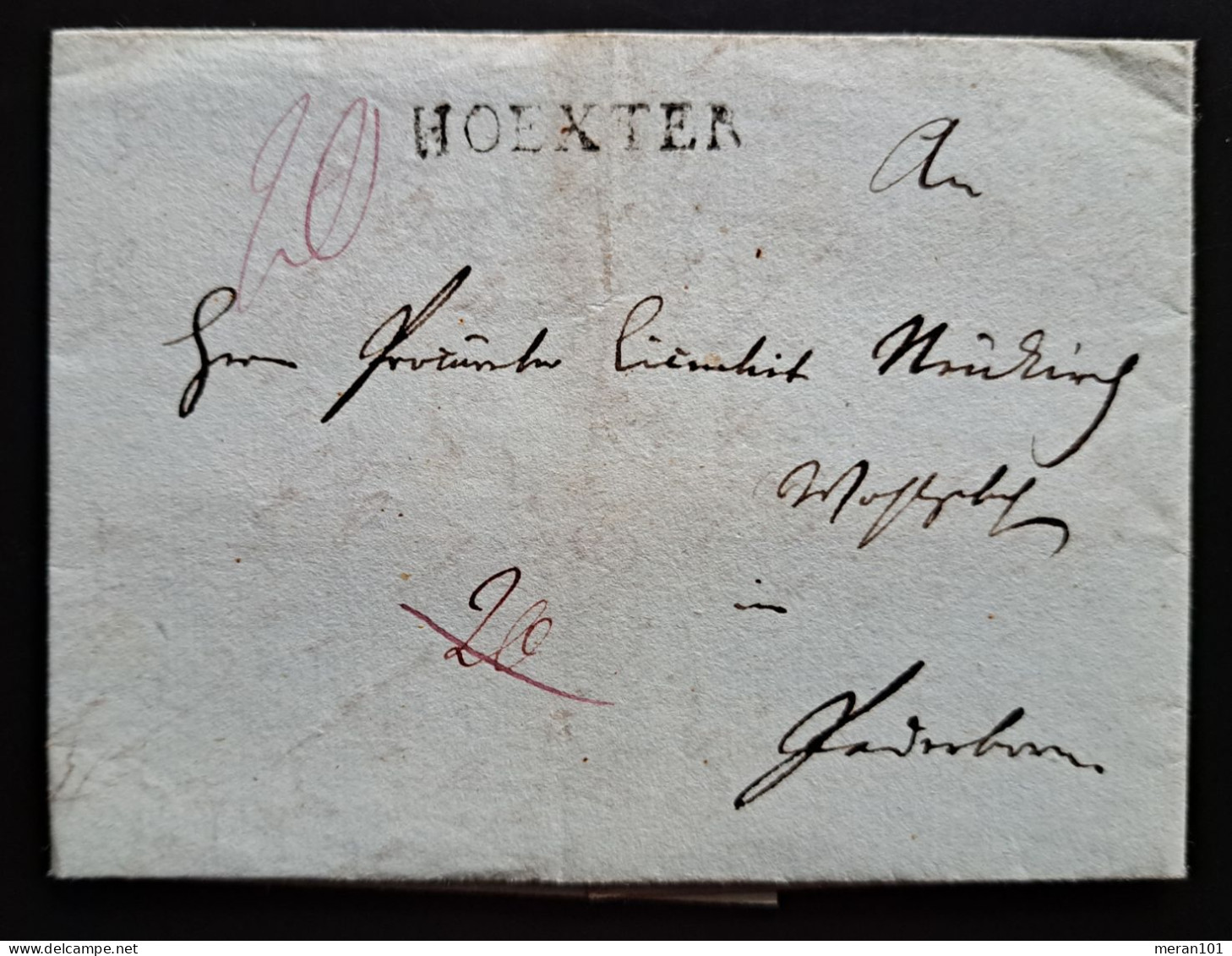Vorphilatelie 1811, Brief Mit Inhalt HOEXTER, Feuser 1508-1 - Prephilately