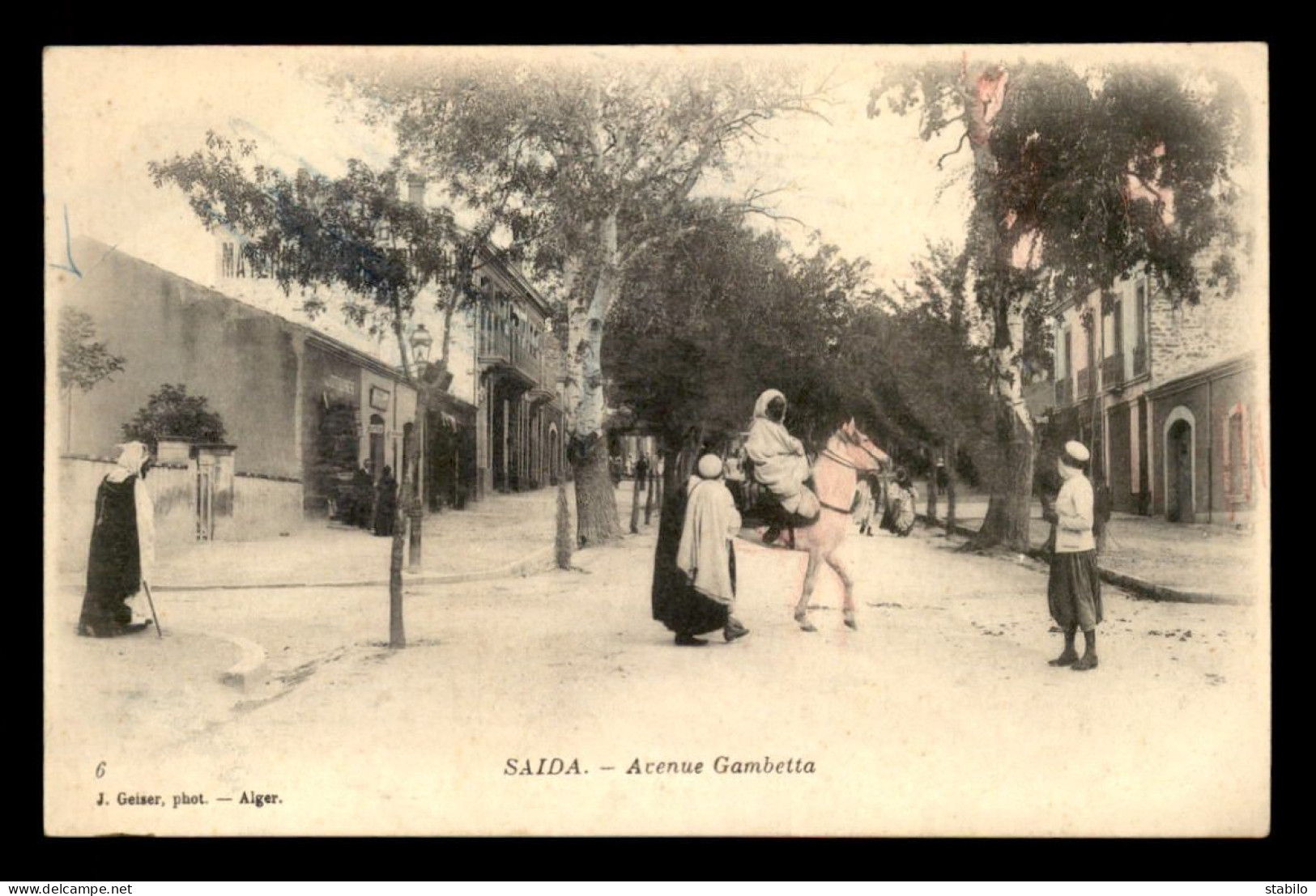 ALGERIE - SAIDA - AVENUE GAMBETTA - EDITEUR GEISER - Saïda