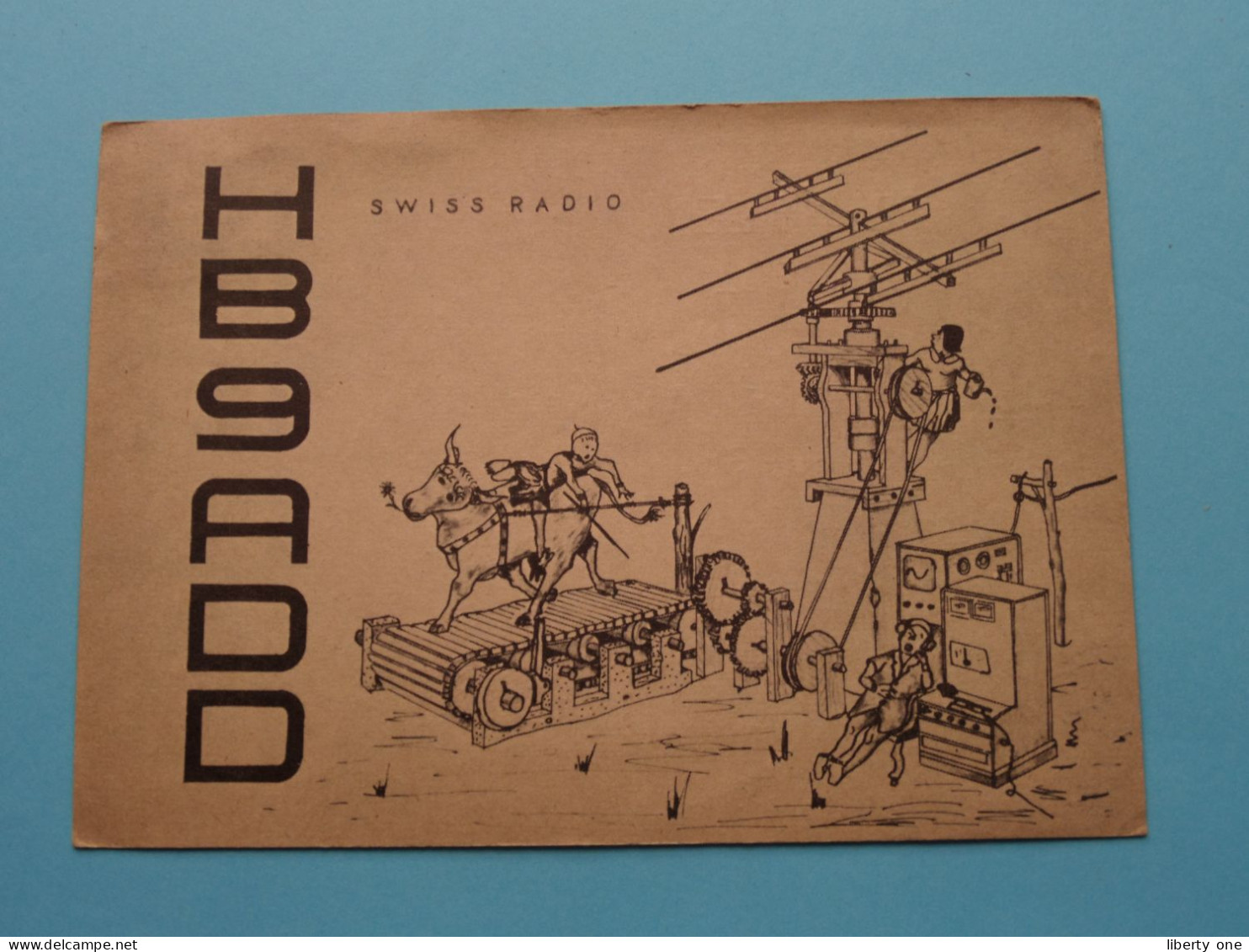 HB9ADD - Swiss Radio SWITZERLAND ( Radio / QSL ) 1962 ( See SCANS ) ! - Andere & Zonder Classificatie