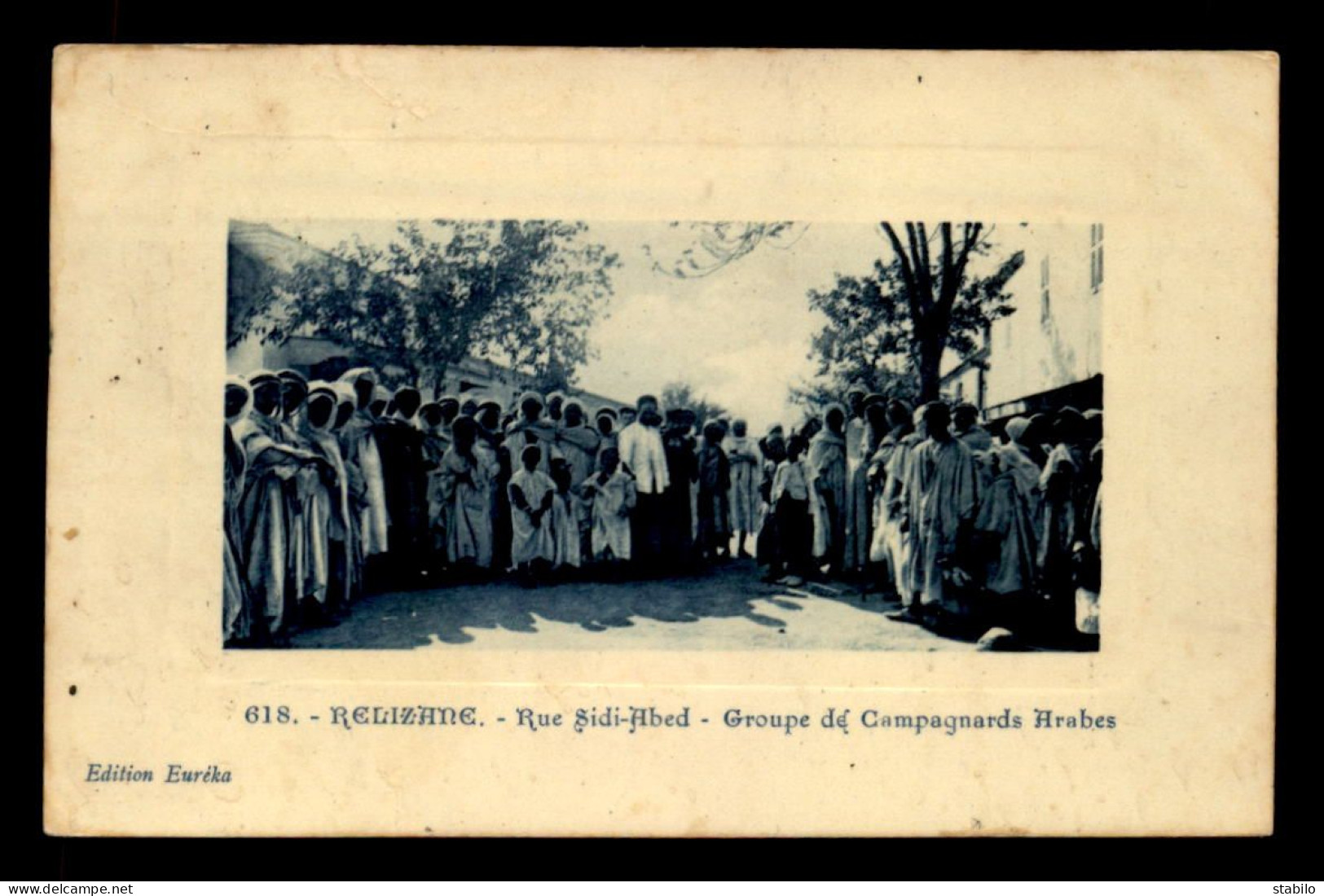 ALGERIE - RELIZANE - RUE SIDI-ABED - GROUPE DE CAMPAGNARDS ARABES - Other & Unclassified