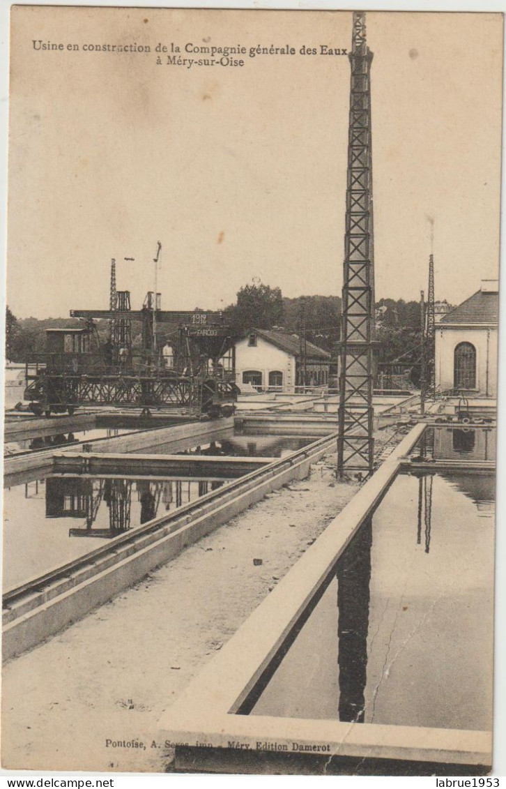 Méry-sur-Oise - Usine En Construction De La Compagnie Générale Des Eaux - (G.2761) - Mery Sur Oise