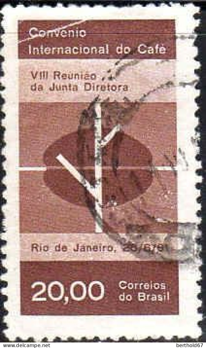 Brésil Poste Obl Yv: 708 Mi:1005 Convenio Internacional Do Café (Beau Cachet Rond) - Used Stamps