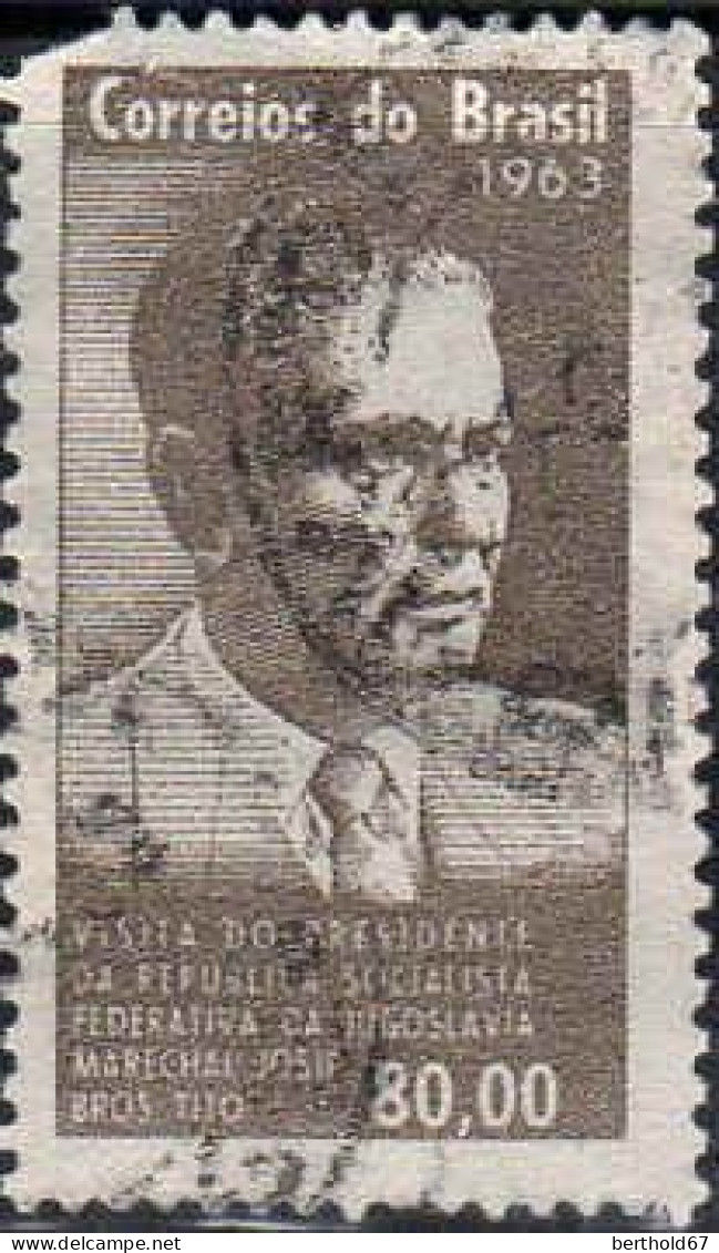 Brésil Poste Obl Yv: 740 Mi:1043 Josip Broz Tito Chef D'Etat Yougoslave (Beau Cachet Rond) Dents Courtes - Used Stamps