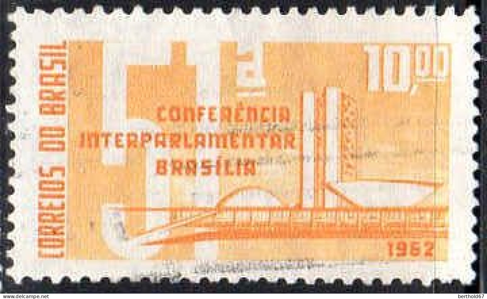 Brésil Poste Obl Yv: 721 Mi:1022 Conferencia Interparlamentar Brasilia (Obl.mécanique) - Oblitérés