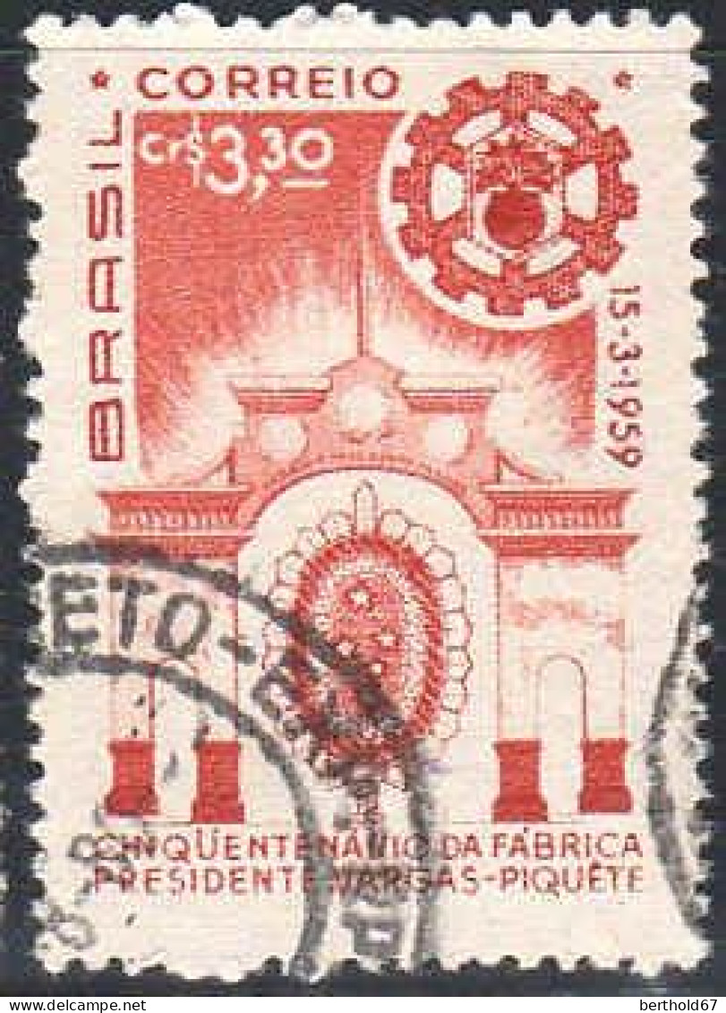 Brésil Poste Obl Yv: 685 Mi:967 Fabrica Presidente Vargas-Piquete (TB Cachet Rond) - Used Stamps