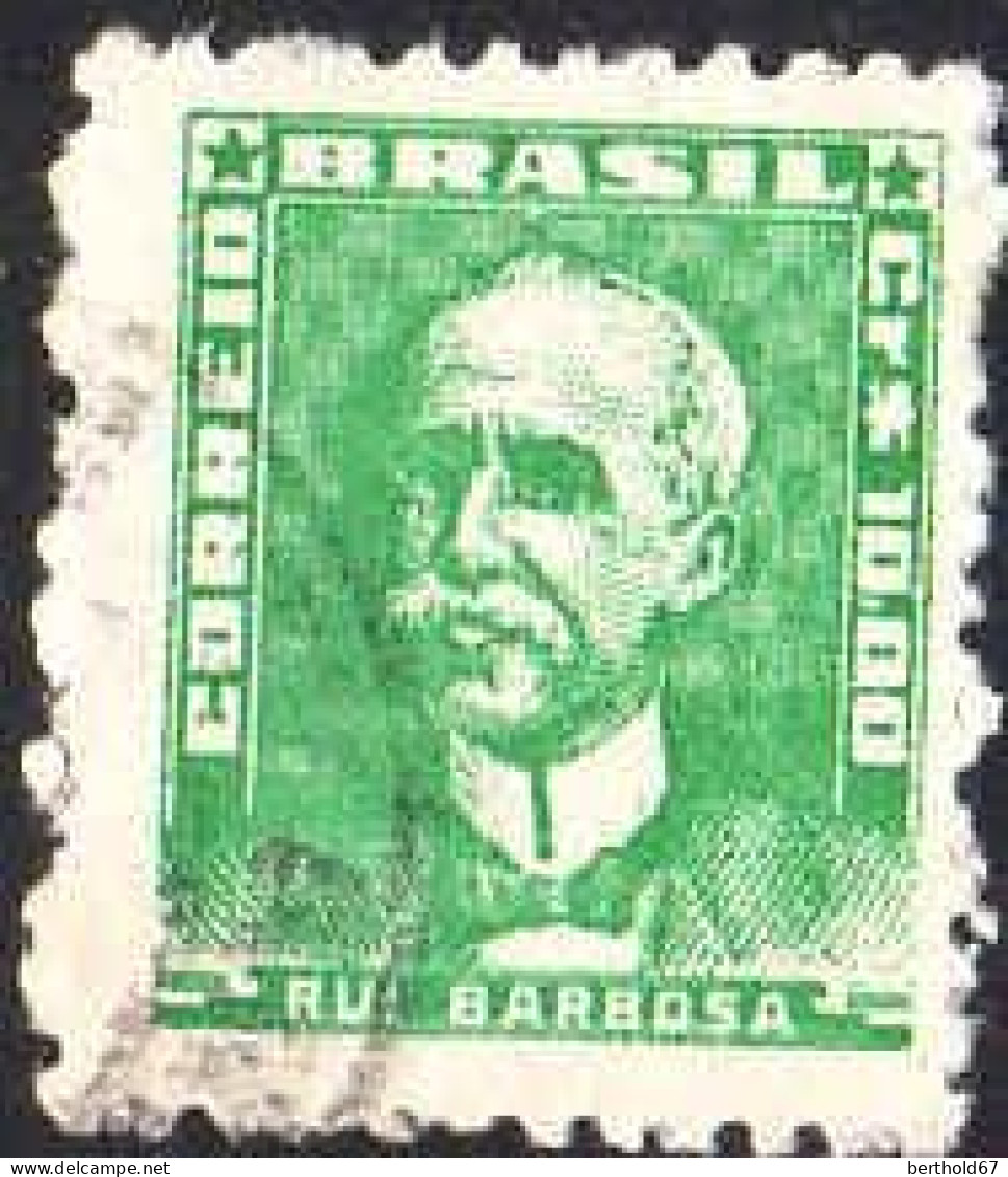 Brésil Poste Obl Yv: 677A Mi:870XII Rui Barbosa Ecrivain (cachet Rond) (Thème) - Writers