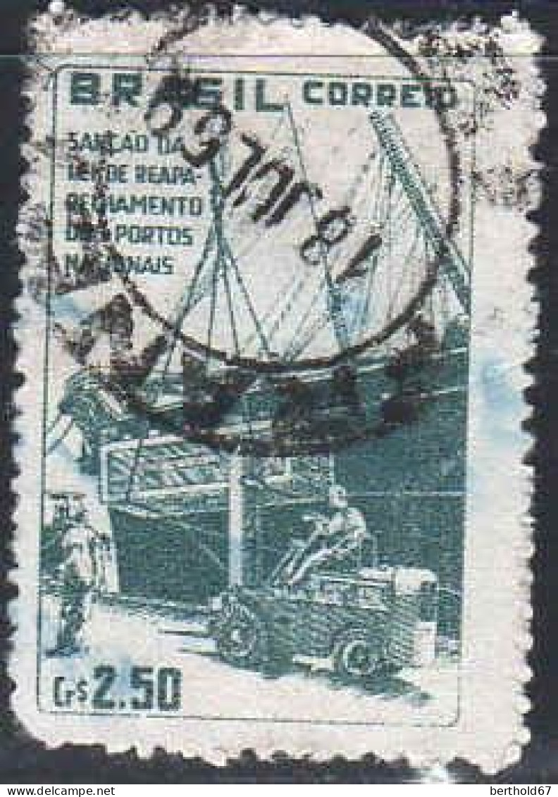 Brésil Poste Obl Yv: 674 Mi:958 Reaparelhamento Dos Portos Nacionais (TB Cachet à Date) - Used Stamps