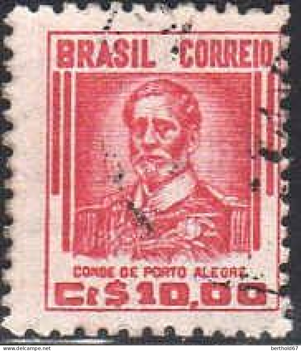 Brésil Poste Obl Yv: 468B Mi:710XI Conde De Porto Alegre (cachet Rond) - Oblitérés