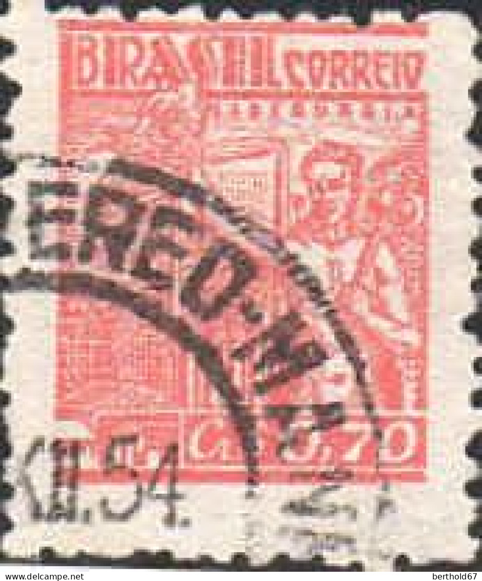 Brésil Poste Obl Yv: 465E Mi:888 Siderurgia (TB Cachet Rond) - Used Stamps