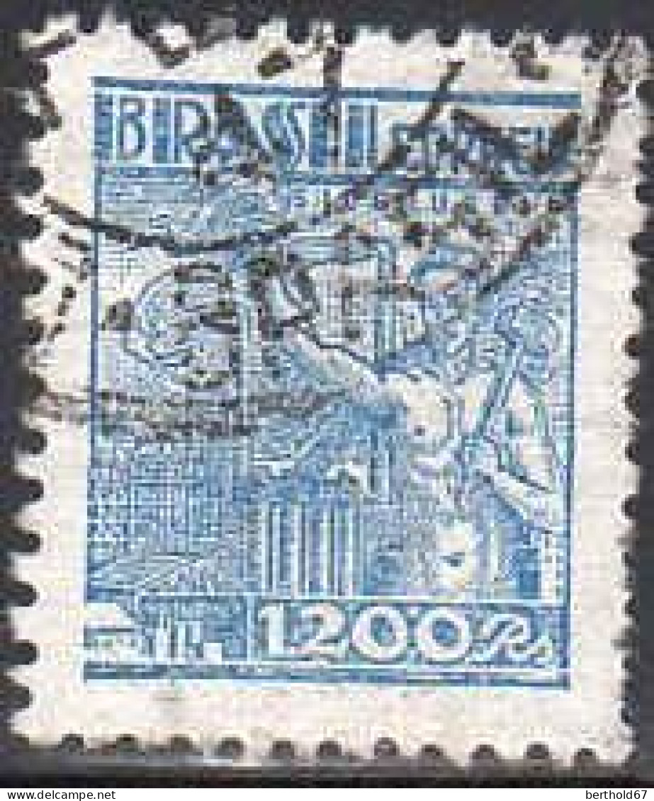 Brésil Poste Obl Yv: 391 Mi:619yI Siderurgia (Beau Cachet Rond) - Usados