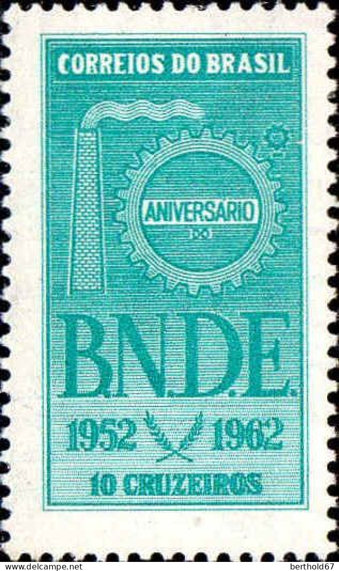 Brésil Poste N** Yv: 724 Mi:1025 Aniversario Do BNDE (Petit Def.gomme) - Neufs