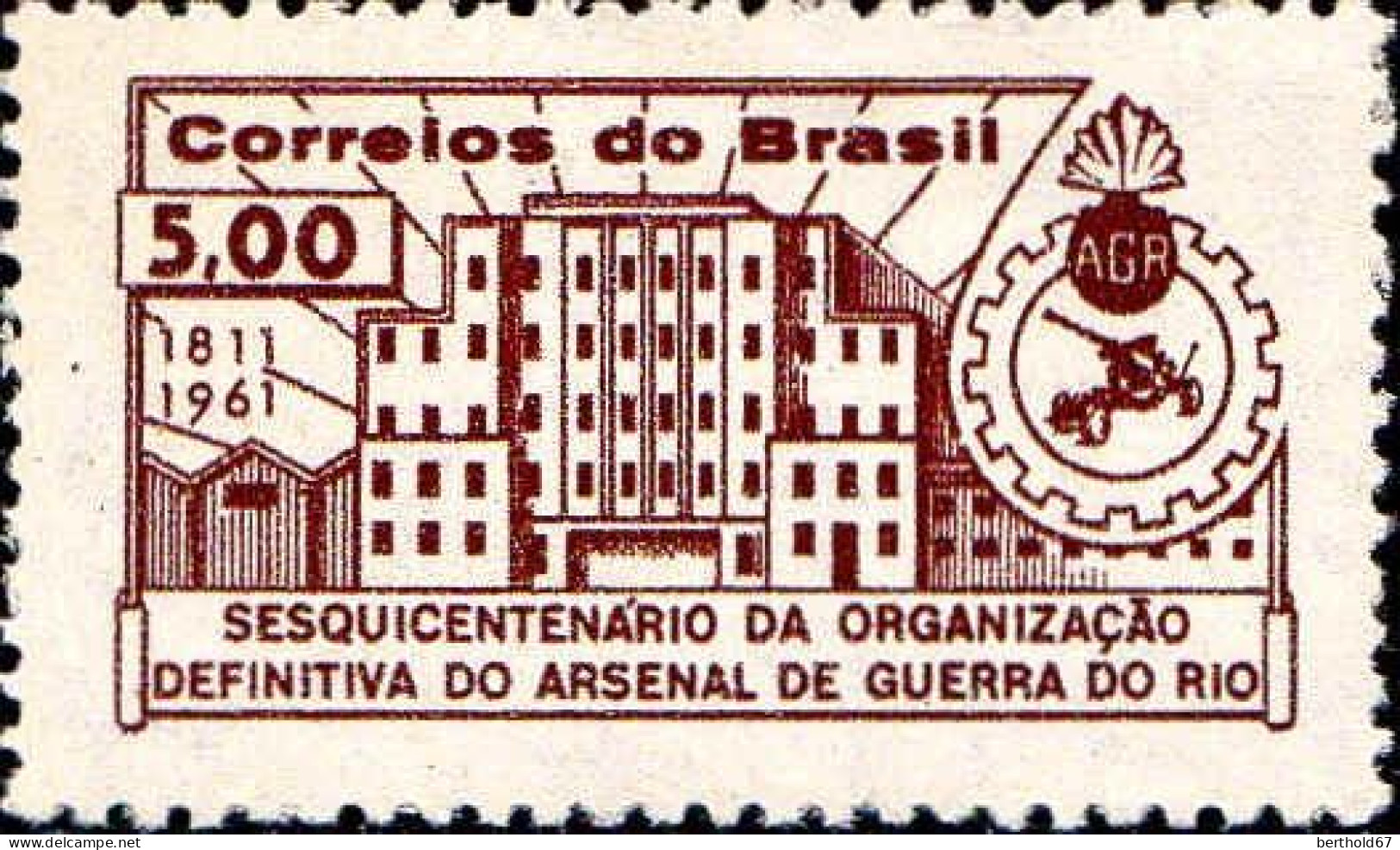 Brésil Poste N** Yv: 707 Mi:1004 Organizaçao Definitiva Do Arsenal De Guerra Do Rio - Neufs