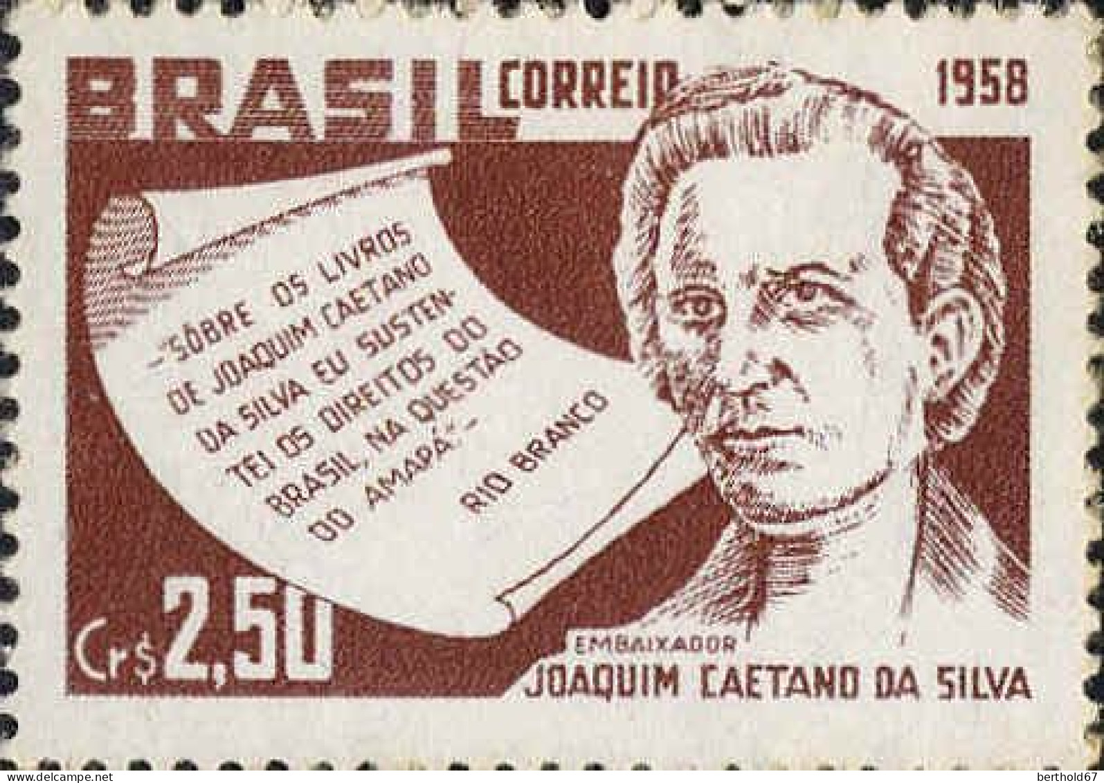 Brésil Poste N** Yv: 660 Mi:943 Joaquim Caetano Da Silva Embaixador - Unused Stamps