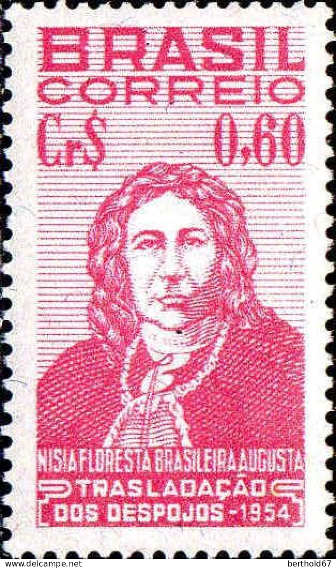 Brésil Poste N** Yv: 593 Mi:863 Nisia Floresta Ecrivain - Unused Stamps