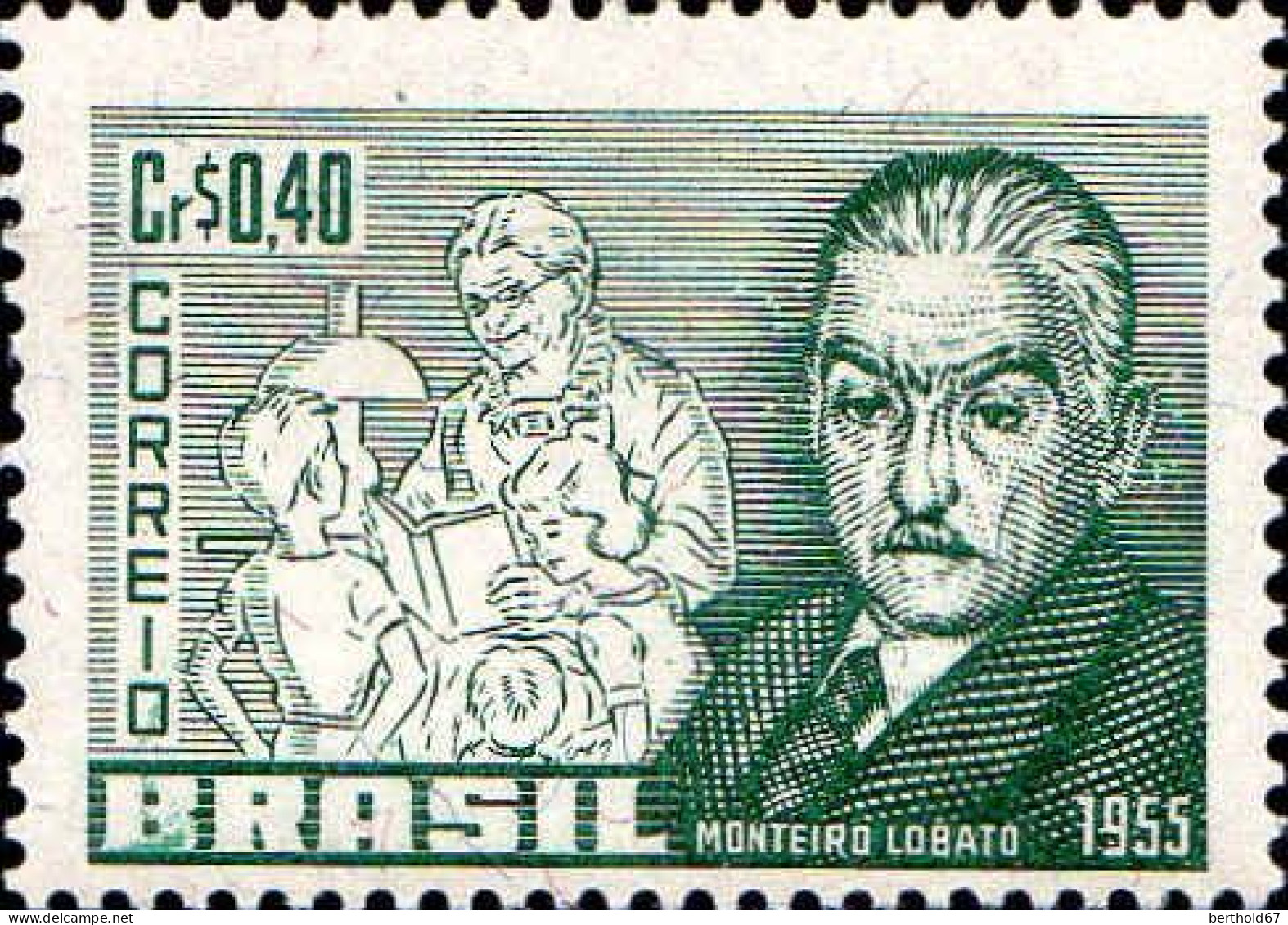 Brésil Poste N** Yv: 612 Mi:885 Monteiro Lobato Ecrivain - Unused Stamps