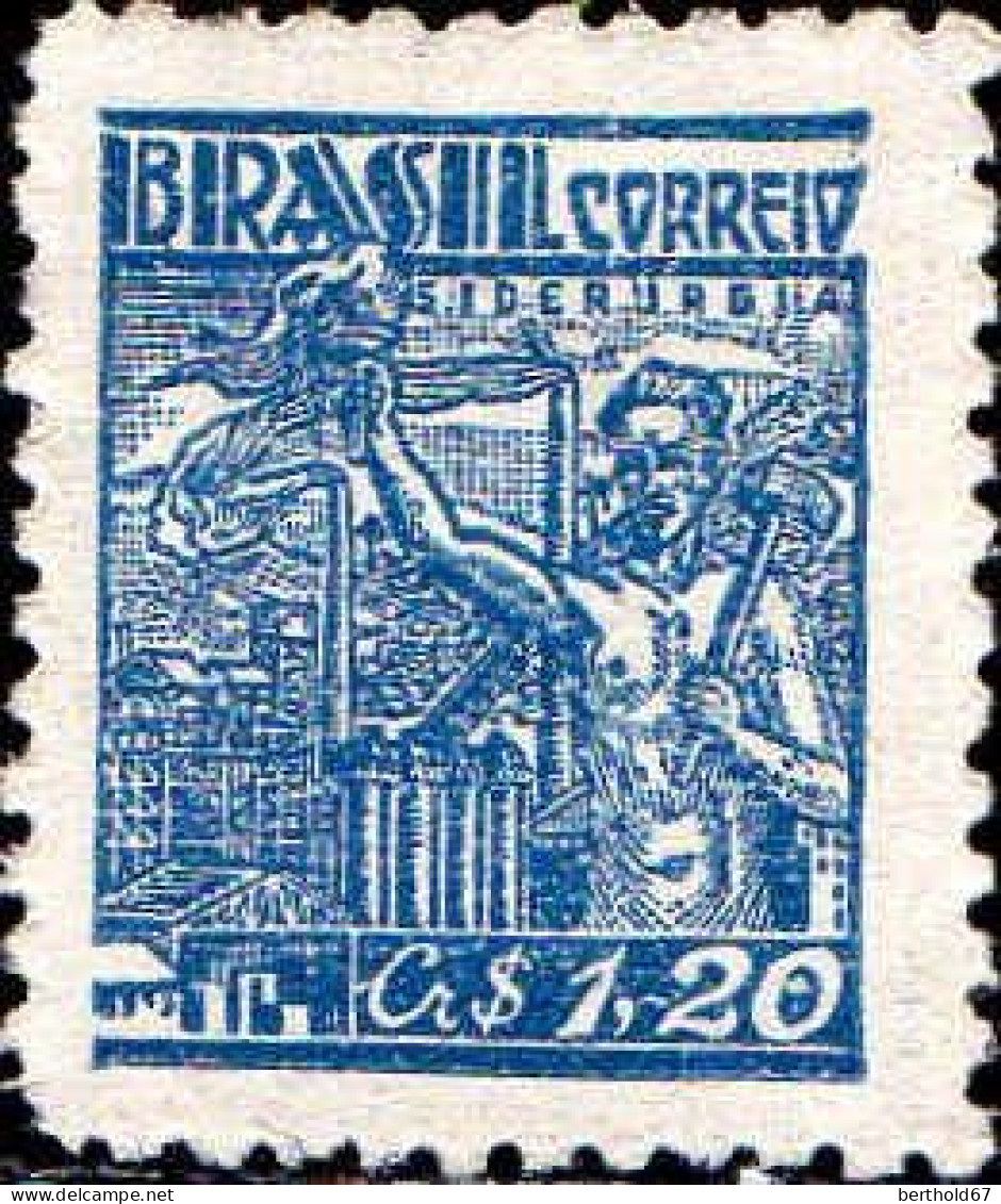 Brésil Poste N** Yv: 467 Mi:707xI Siderurgia (non-gommé) - Unused Stamps