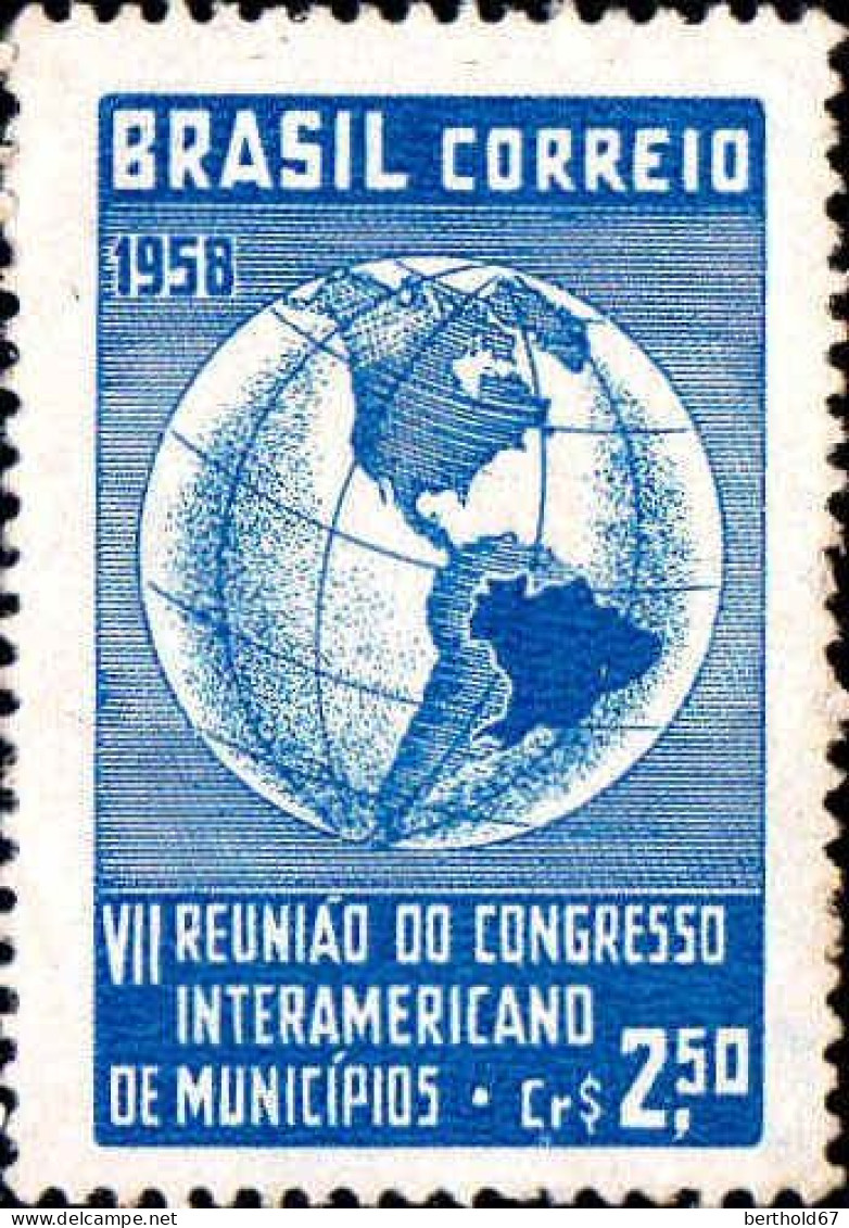 Brésil Poste N* Yv: 667 Mi:949 Congresso Interamericano De Municipios (sans Gomme) - Neufs