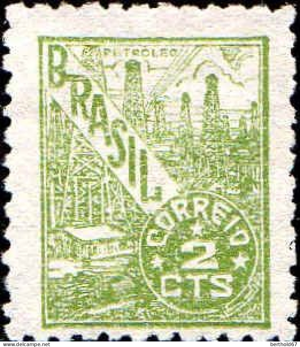 Brésil Poste N* Yv: 463A Mi:698xI Petroleo (sans Gomme) - Unused Stamps