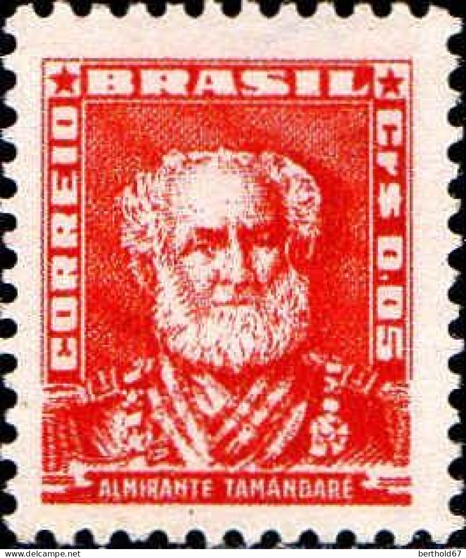 Brésil Poste N* Yv: 576 Mi:787 Almirante Tamandare (sans Gomme) - Unused Stamps