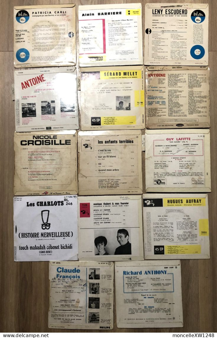 Lot De 14 X 45 T EP Années 60 Yé-yés - 45 T - Maxi-Single