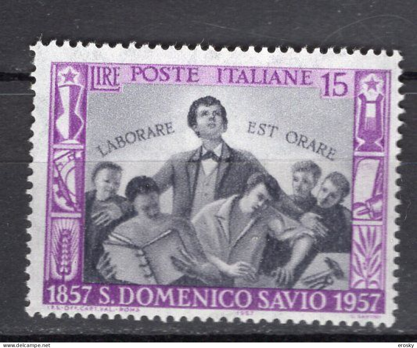 Y0307 - ITALIA Ss N°822 - ITALIE Yv N°751 ** ST DOMENICO SAVIO - 1946-60: Mint/hinged