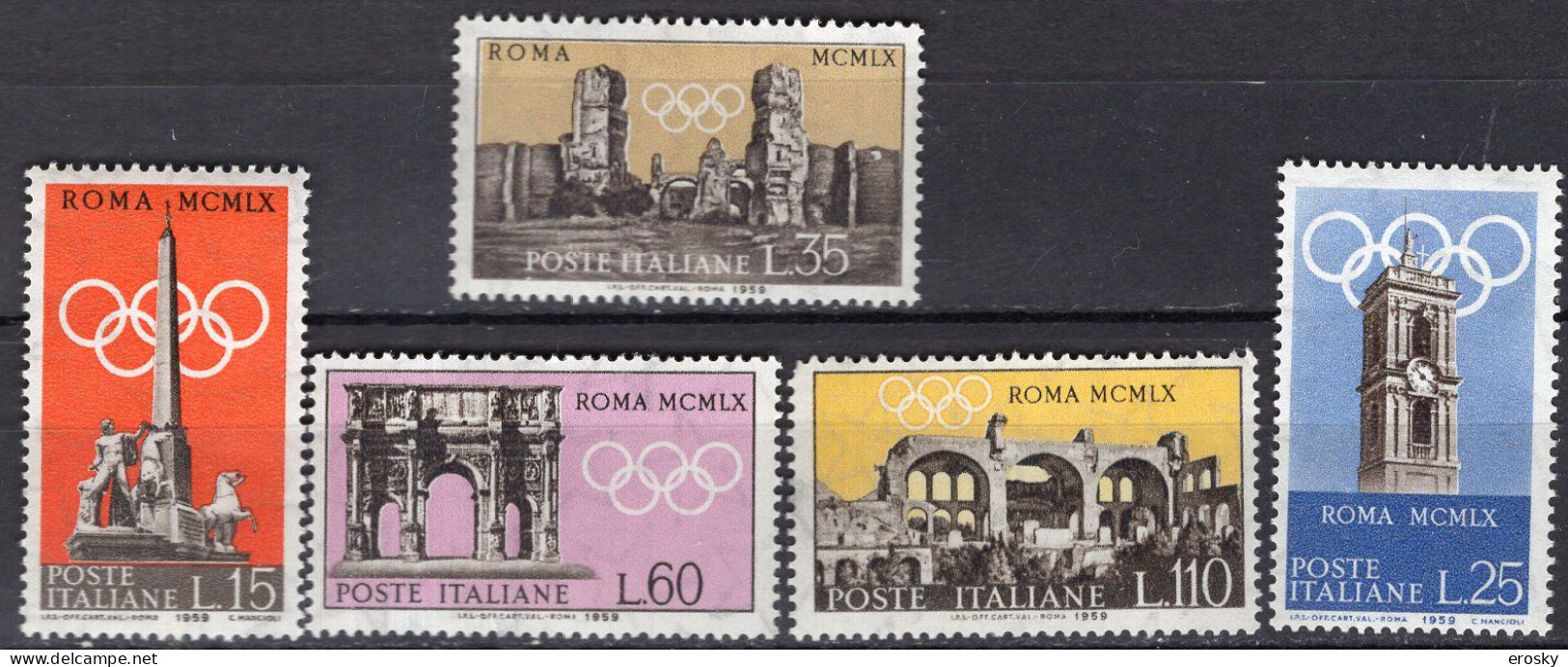 Y0348 - ITALIA Ss N°861/65 - ITALIE Yv N°788/92 ** OLYMPIADES - 1946-60: Mint/hinged