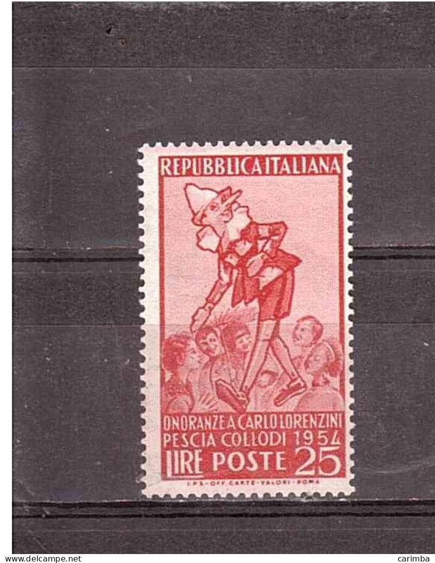 1954 L.25 COLLODI PINOCCHIO - 1946-60: Mint/hinged