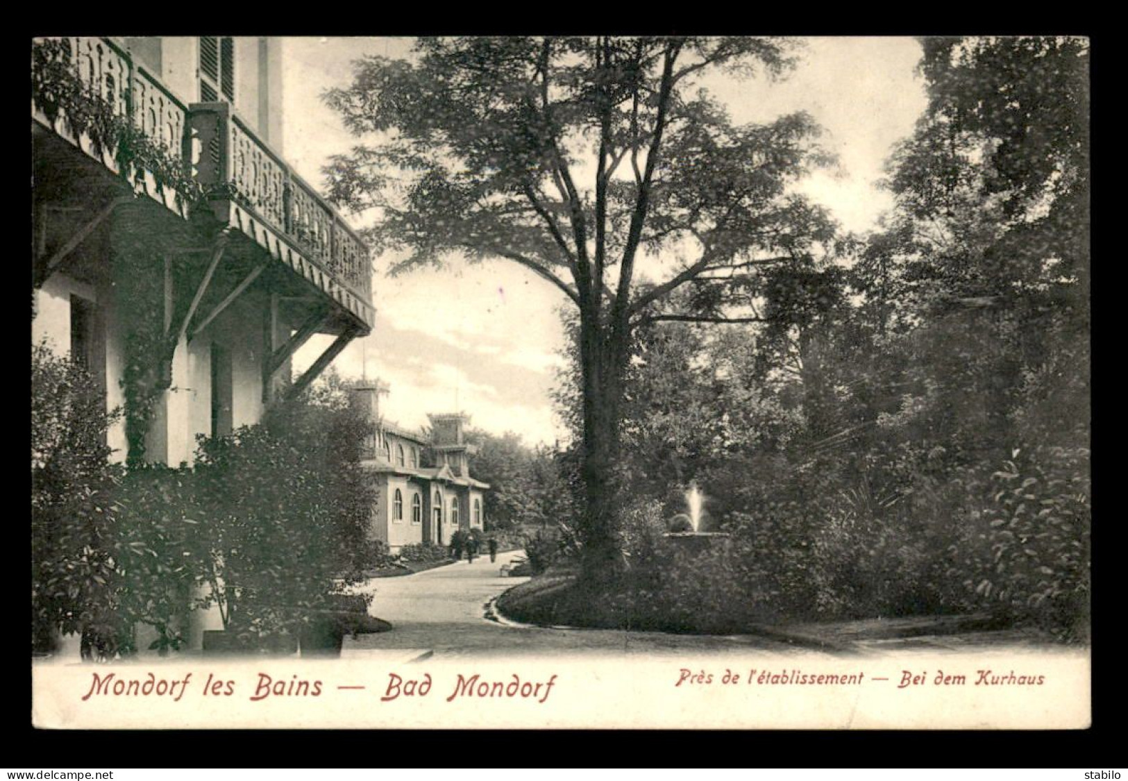 LUXEMBOURG - MONDORF-LES-BAINS - PRES DE L'ETABLISSEMENT - Bad Mondorf