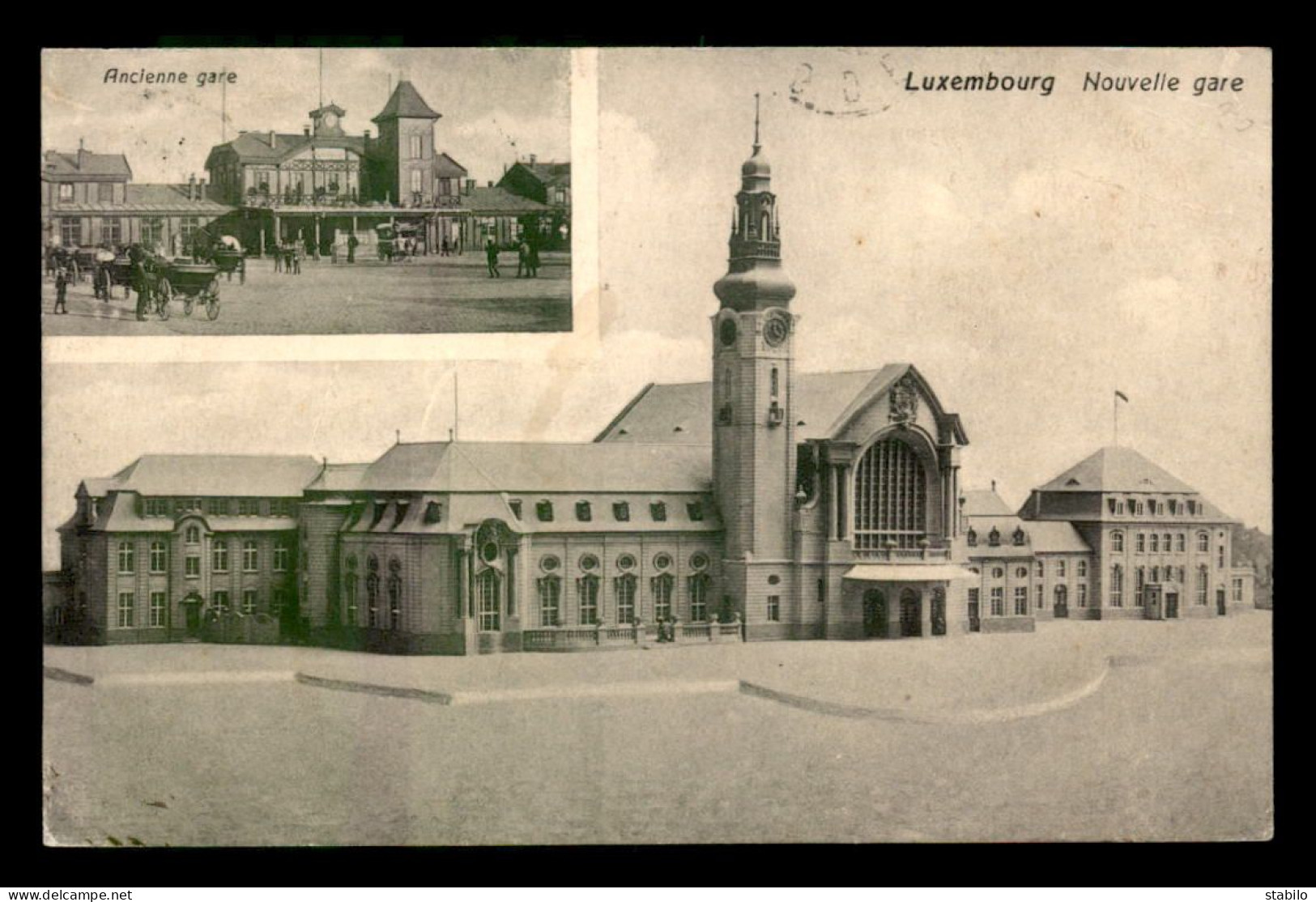 LUXEMBOURG - LUXEMBOURG-VILLE - LA NOUVELLE ET L'ANCIENNE GARE DE CHEMIN DE FER - Luxemburg - Stadt