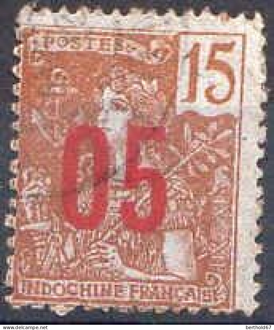 Indochine Poste Obl Yv: 60 Mi:60I Allégorie De Grasset (cachet Rond) - Used Stamps