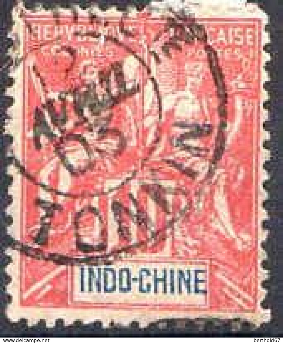 Indochine Poste Obl Yv: 18 Mi:18 Groupe Allégorique Mouchon (TB Cachet à Date) 12 Avril 03 - Used Stamps