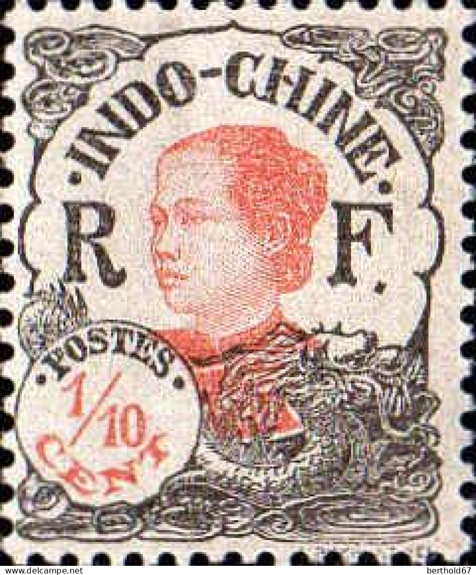 Indochine Poste N* Yv: 96 Mi:102 Annamite (Trace De Charnière) - Unused Stamps