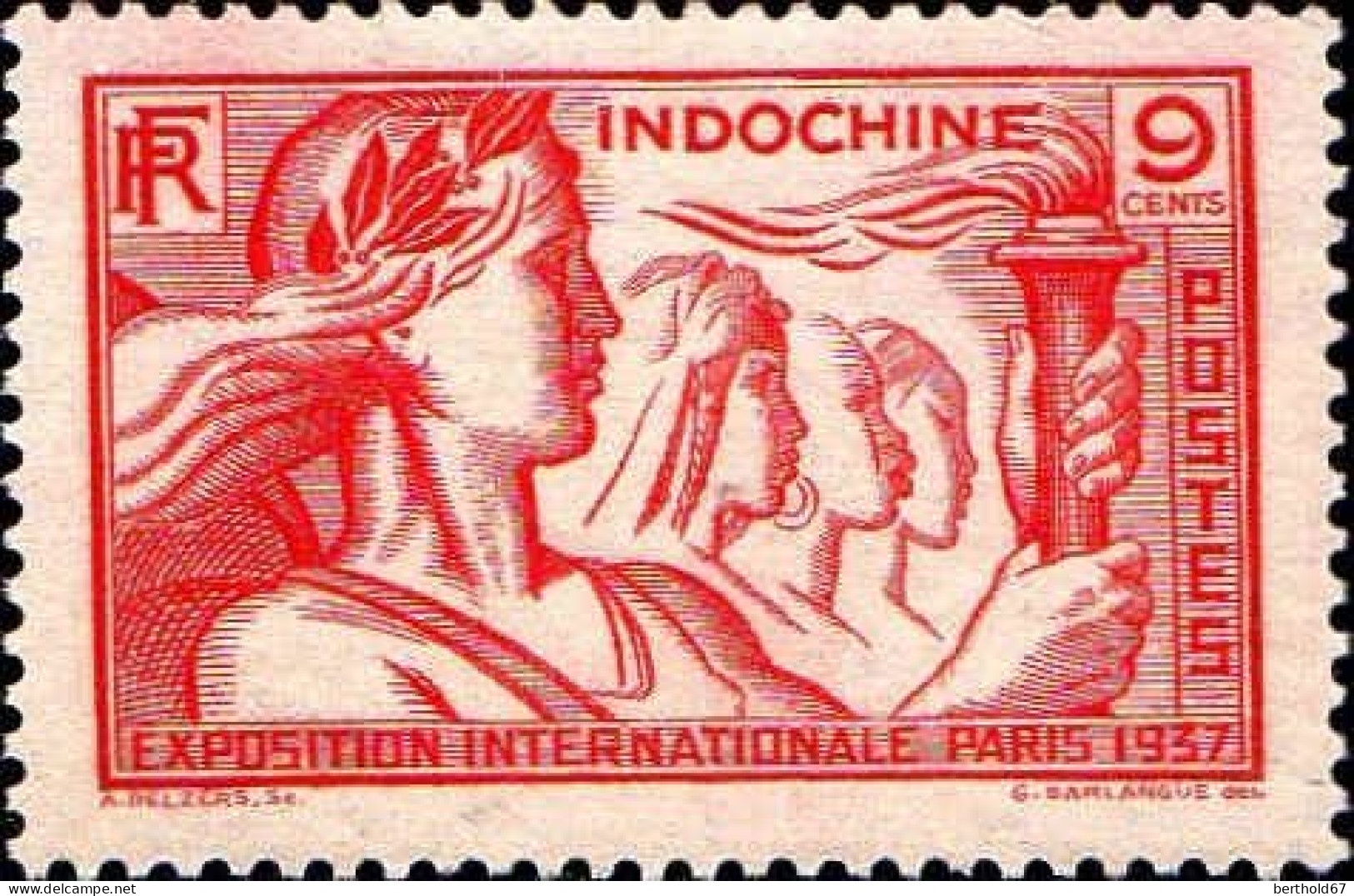 Indochine Poste N** Yv:193/198 Exposition Internationale Arts & Techniques Paris - Unused Stamps